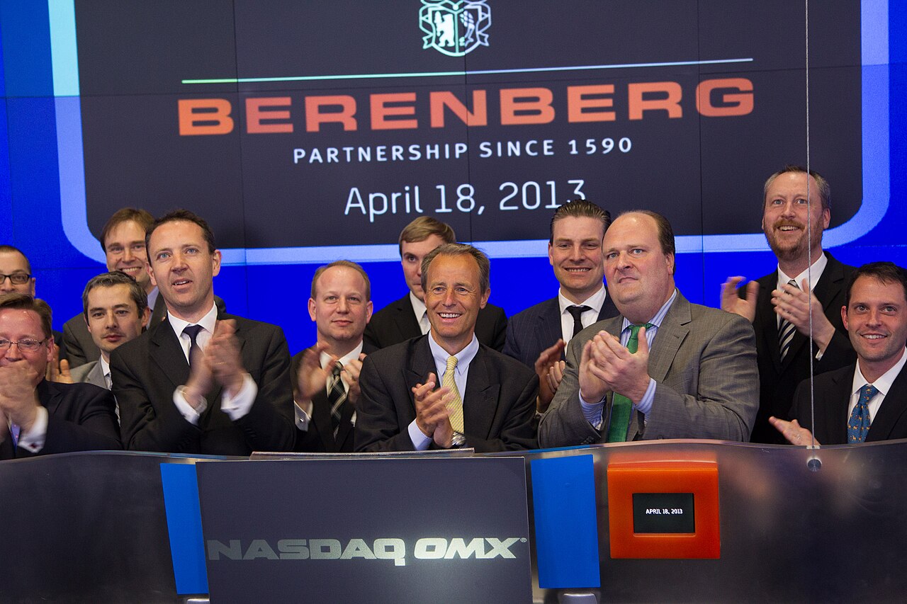 Times Square Nasdaq Closing Bell Ceremony 2013 Berenberg.JPG