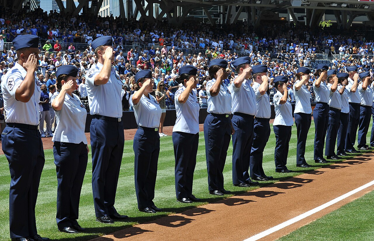 Padres honor Team March Airmen during Air Force Appreciation Day 140831-F-UZ039-068.jpg