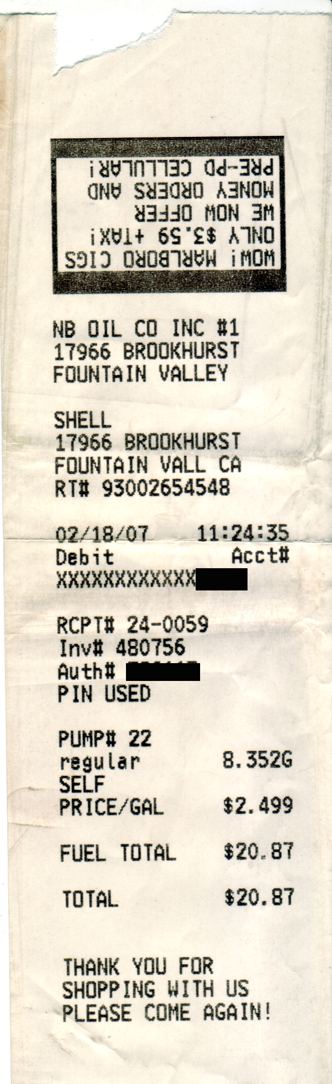 NB Oil Co (Shell) 1 receipt (2007-02-18).jpg