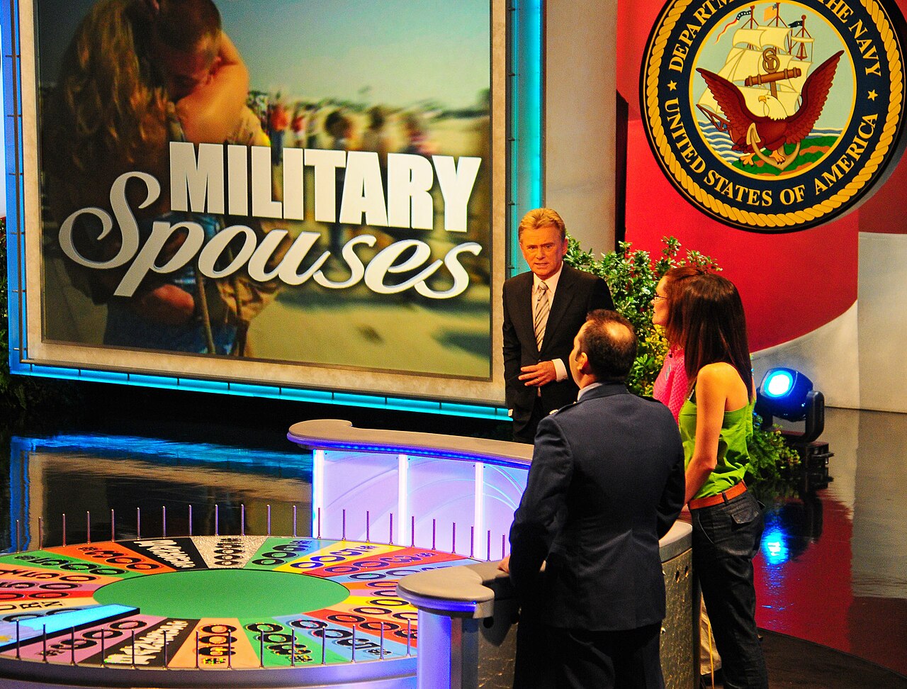Flickr - Official U.S. Navy Imagery - Military spouse contestants play Wheel of Fortune..jpg