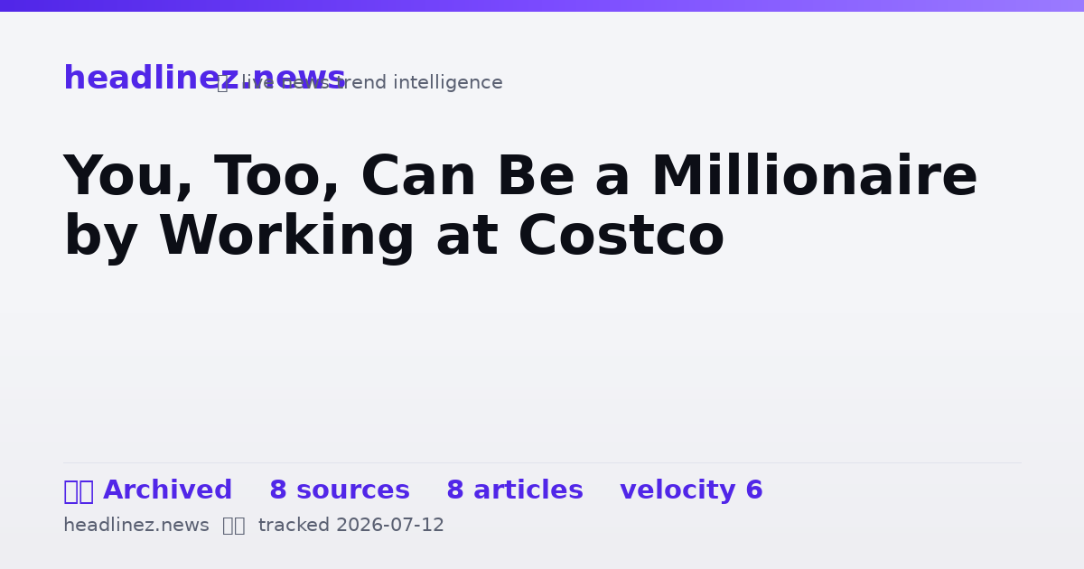 Visual summary for You, Too, Can Be a Millionaire by Working at Costco