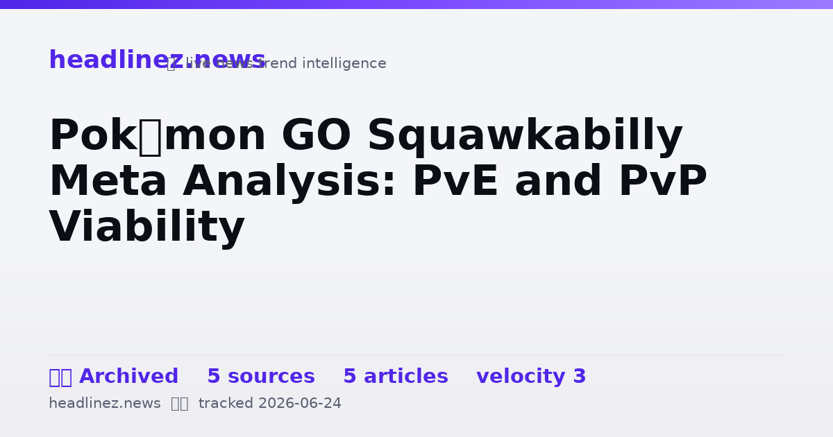 Visual summary for Pokémon GO Squawkabilly Meta Analysis: PvE and PvP Viability