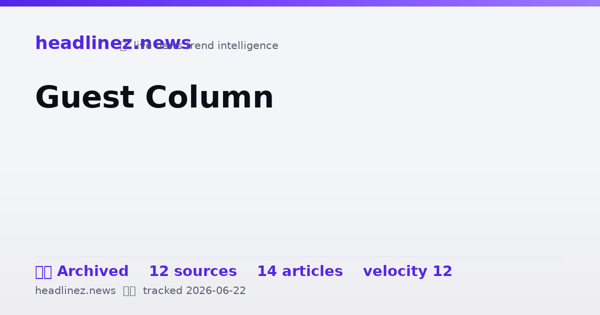 Visual summary for Guest Column