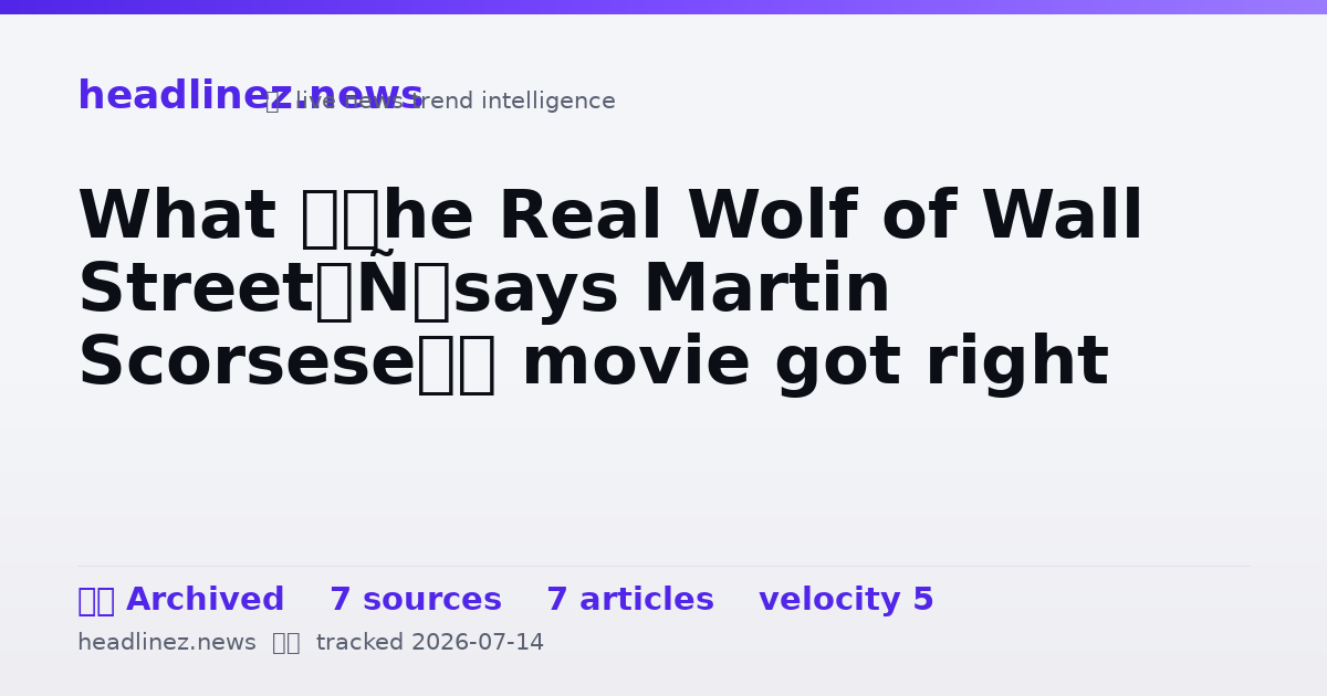 Visual summary for What ‘The Real Wolf of Wall Street’ says Martin Scorsese’s movie got right