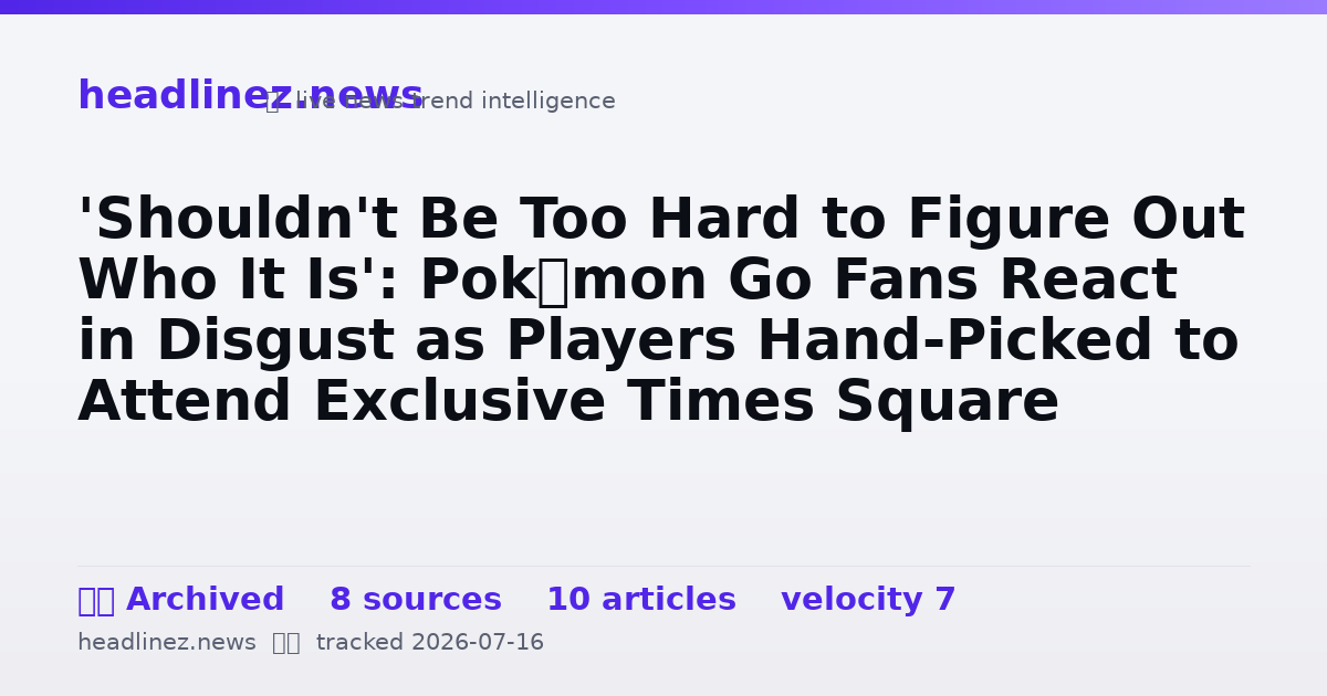 Visual summary for 'Shouldn't Be Too Hard to Figure Out Who It Is': Pokémon Go Fans React in Disgust as Players Hand-Picked to Attend Exclusive Times Square Event Sell Their Prized Mewtwo for Thousands of Dollars, Breaking the Game's Rules