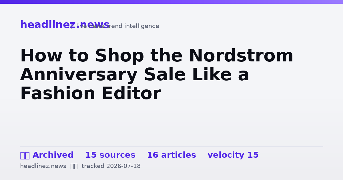 Visual summary for How to Shop the Nordstrom Anniversary Sale Like a Fashion Editor