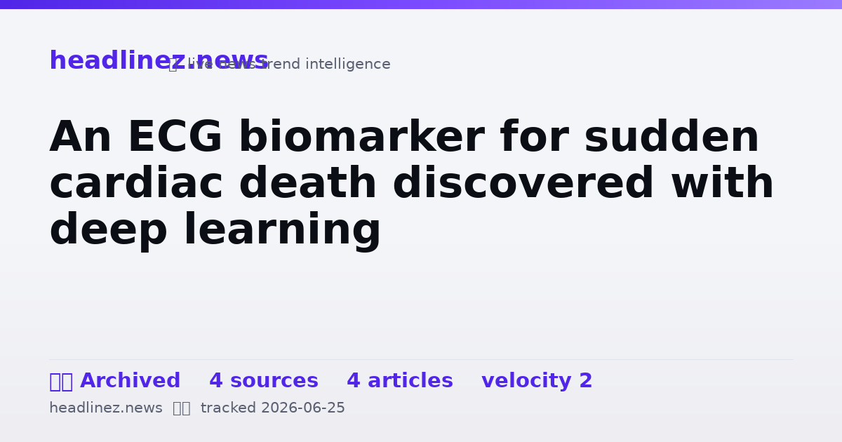 Visual summary for An ECG biomarker for sudden cardiac death discovered with deep learning