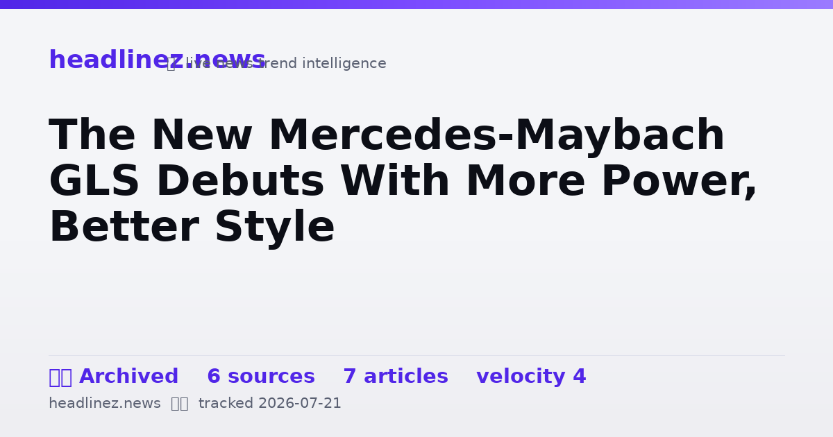 Visual summary for The New Mercedes-Maybach GLS Debuts With More Power, Better Style