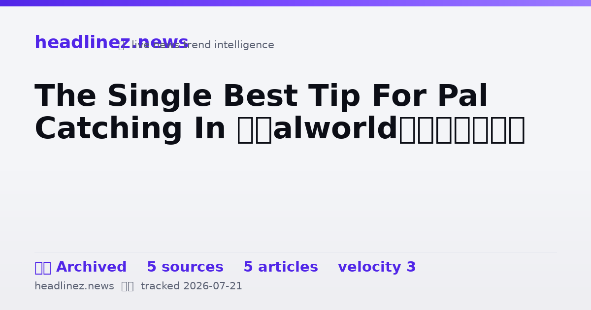 Visual summary for The Single Best Tip For Pal Catching In ‘Palworld’