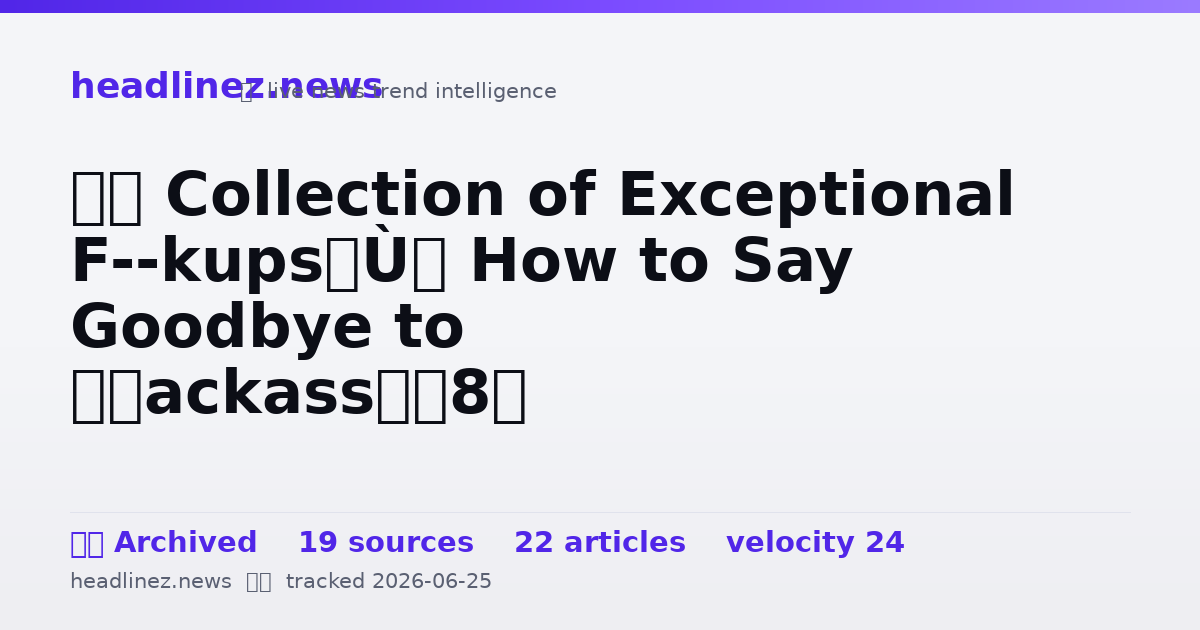 Visual summary for “A Collection of Exceptional F--kups”: How to Say Goodbye to ‘Jackass’