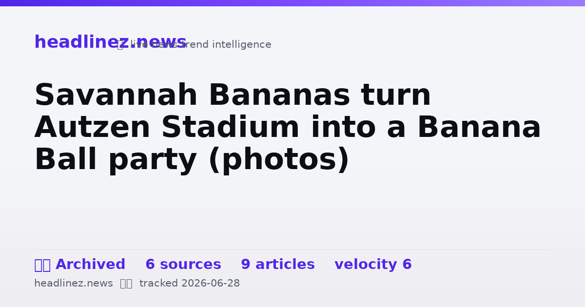 Visual summary for Savannah Bananas turn Autzen Stadium into a Banana Ball party (photos)