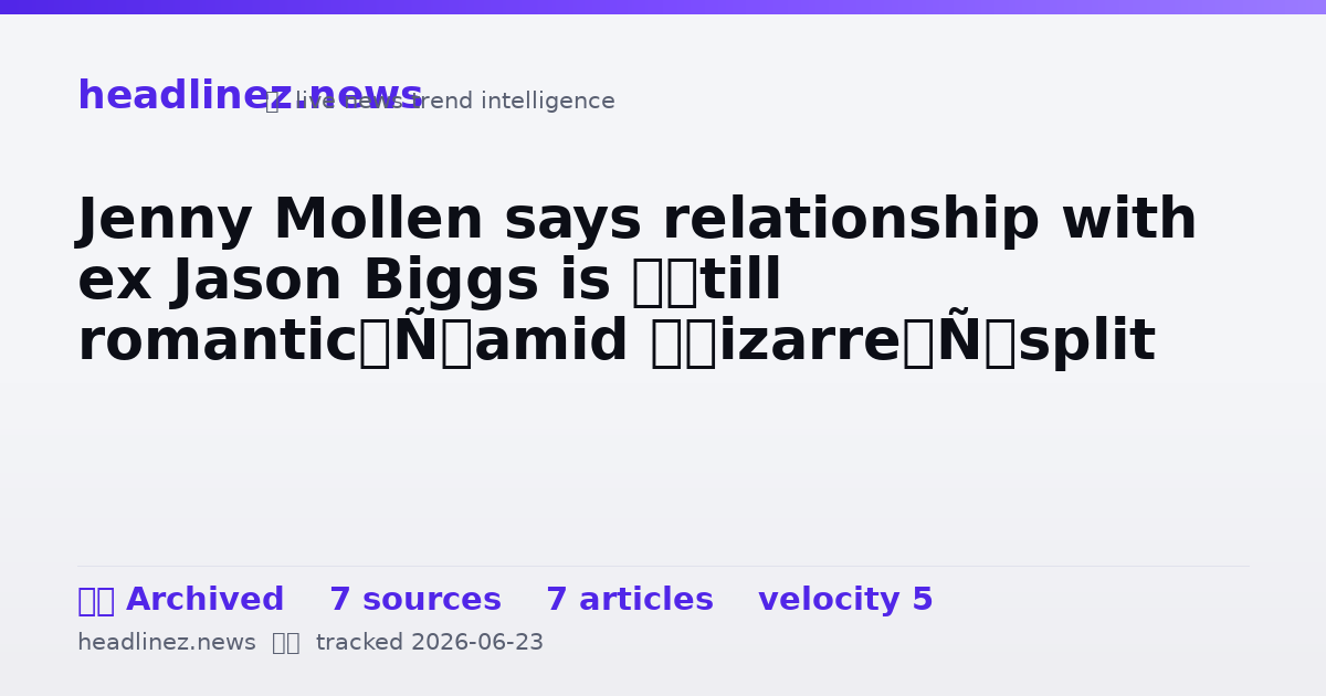 Visual summary for Jenny Mollen says relationship with ex Jason Biggs is ‘still romantic’ amid ‘bizarre’ split