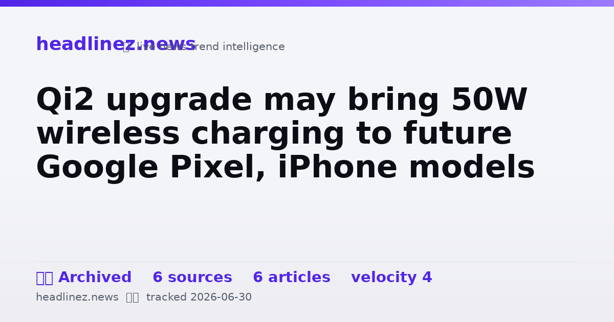 Visual summary for Qi2 upgrade may bring 50W wireless charging to future Google Pixel, iPhone models