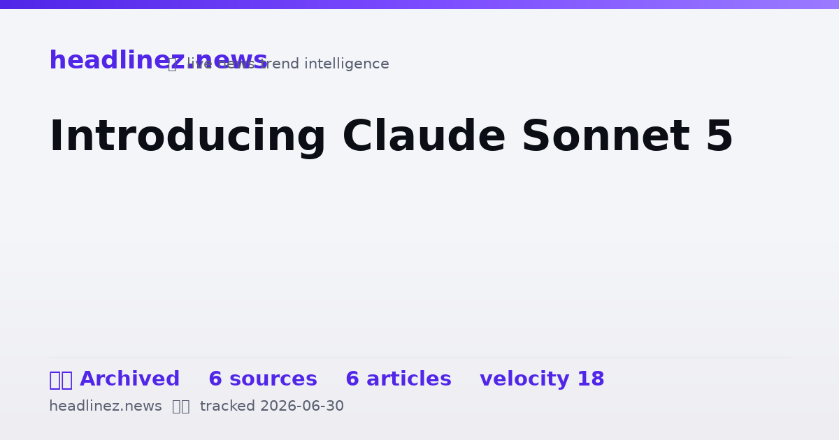 Visual summary for Introducing Claude Sonnet 5
