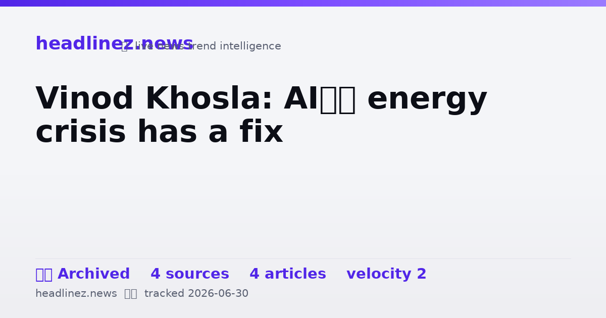 Visual summary for Vinod Khosla: AI’s energy crisis has a fix