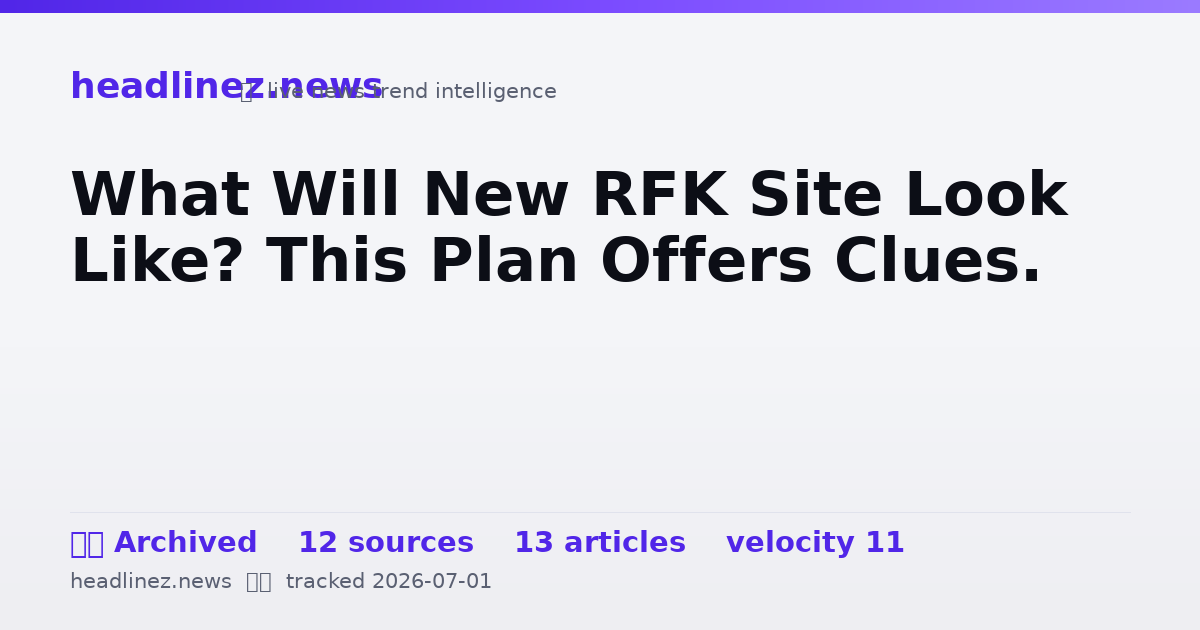 Visual summary for What Will New RFK Site Look Like? This Plan Offers Clues.