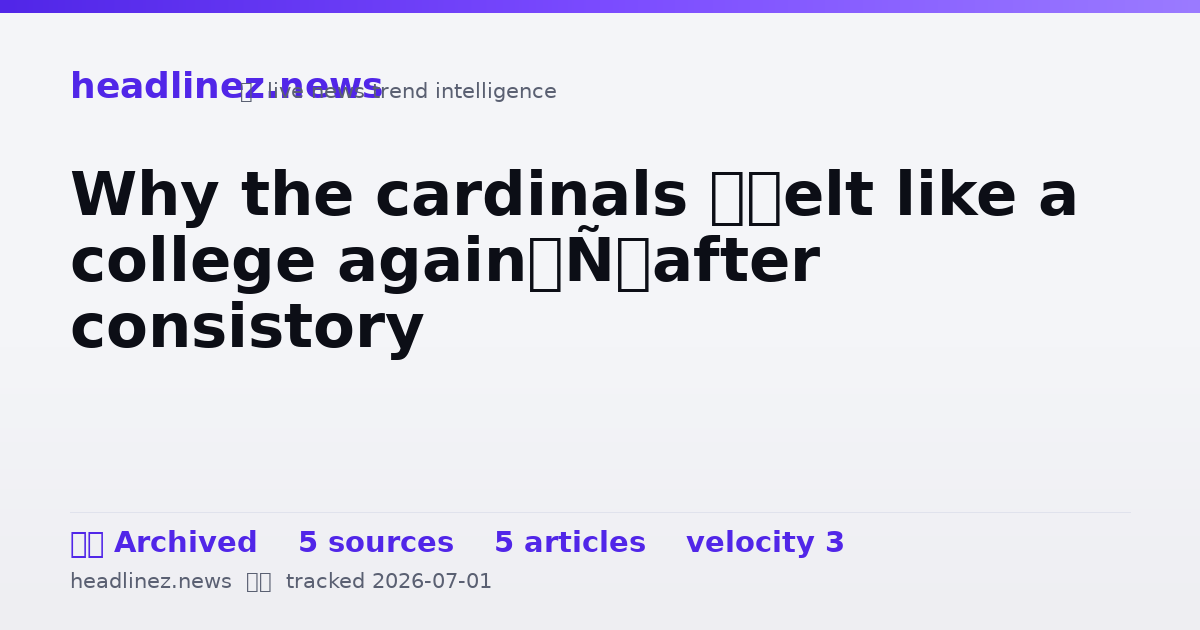 Visual summary for Why the cardinals ‘felt like a college again’ after consistory