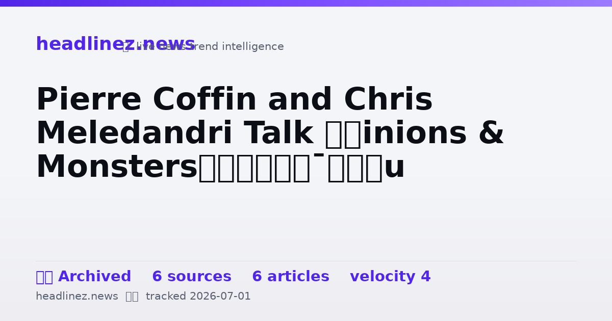 Visual summary for Pierre Coffin and Chris Meledandri Talk ‘Minions & Monsters’