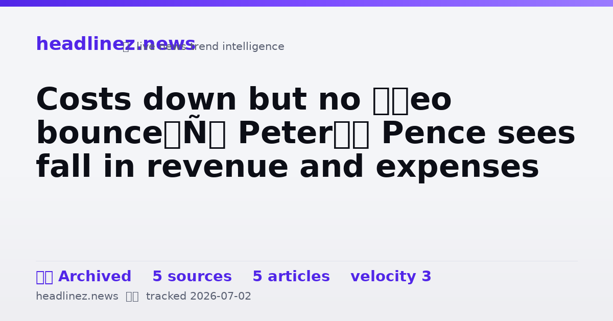 Visual summary for Costs down but no ‘Leo bounce’: Peter’s Pence sees fall in revenue and expenses