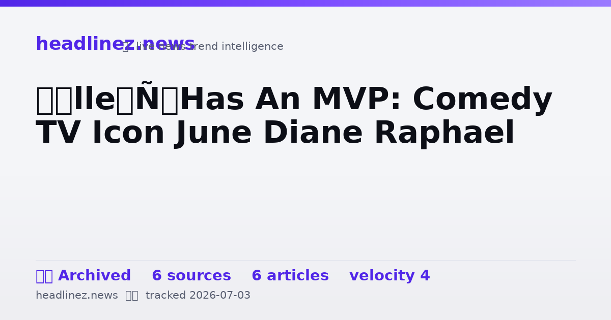 Visual summary for ‘Elle’ Has An MVP: Comedy TV Icon June Diane Raphael