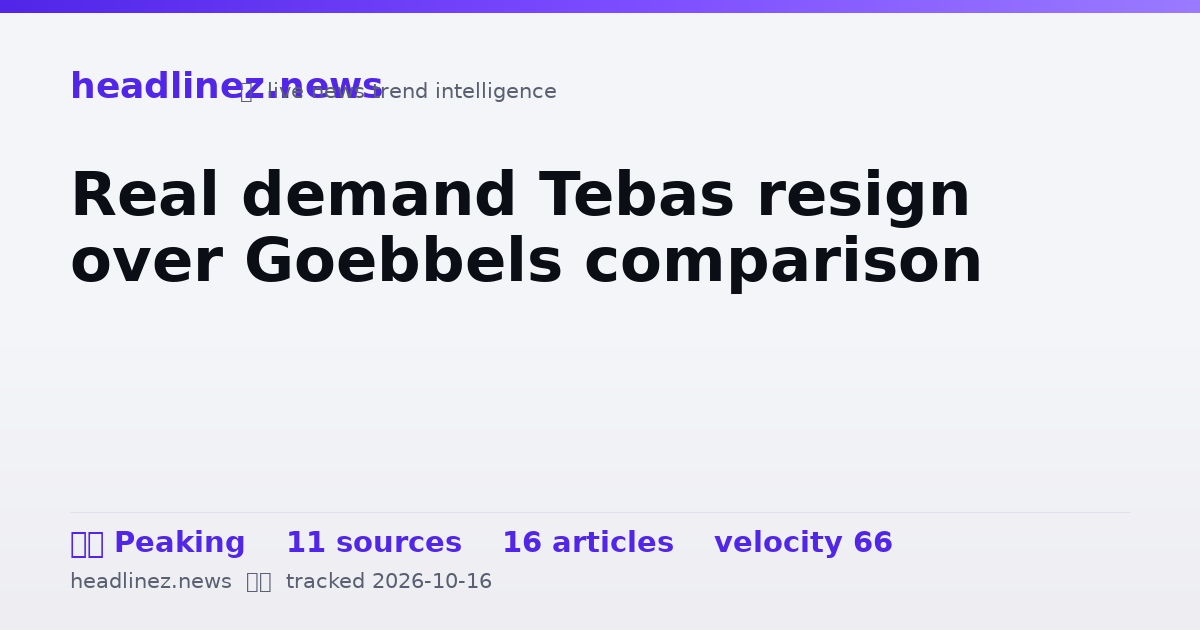 Visual summary for Real demand Tebas resign over Goebbels comparison