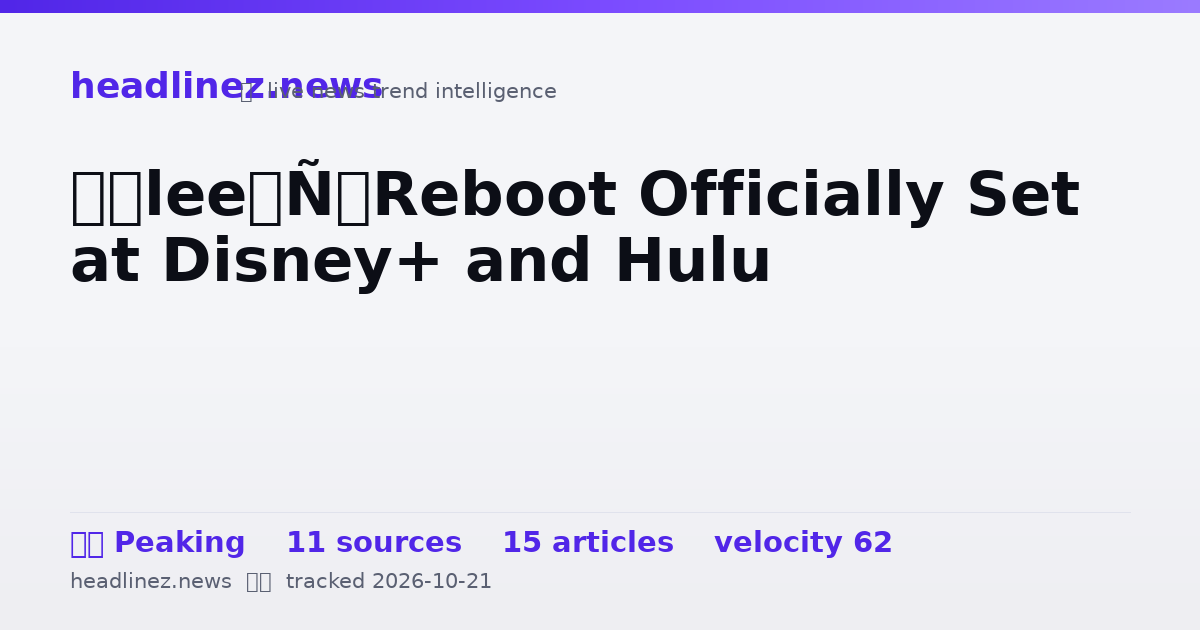 Visual summary for ‘Glee’ Reboot Officially Set at Disney+ and Hulu